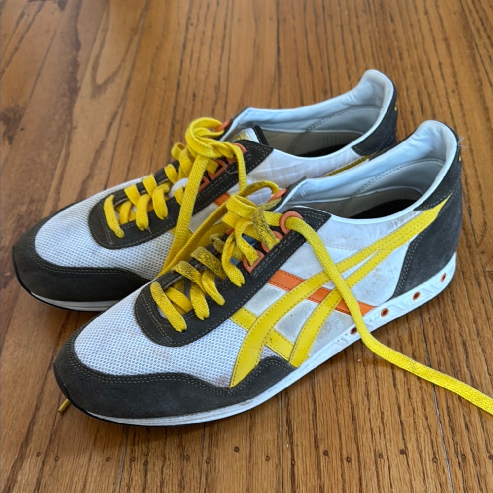 Onitsuka Tiger Asics Yellow and Black Sneakers